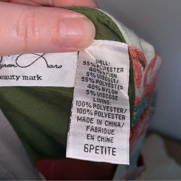 Byron Lars Beauty Mark Floral Brocade Garden Sheath Dress 6 Petite - Picture 9 of 16